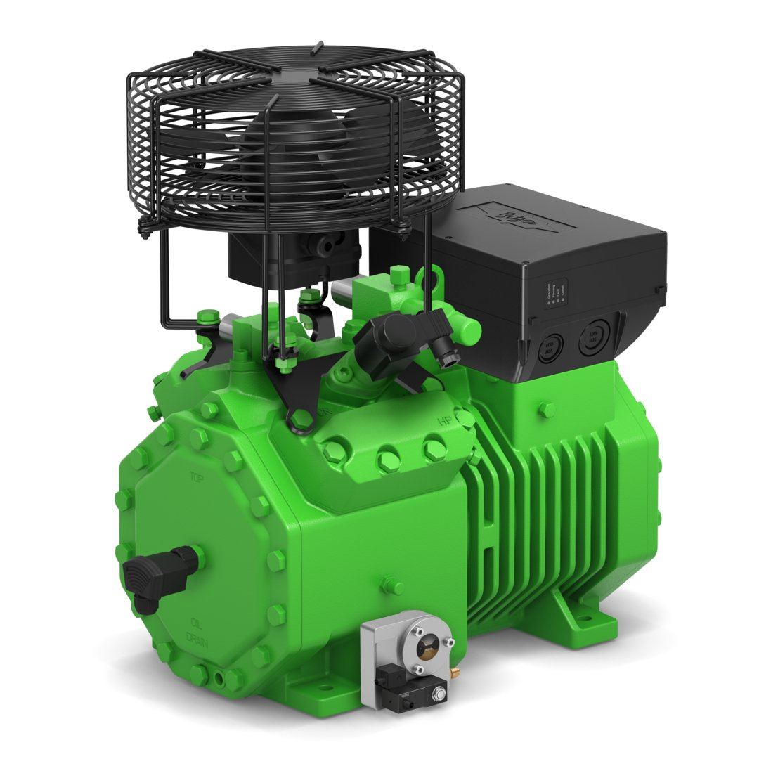 Bitzer ecoline met kopkoelventilator